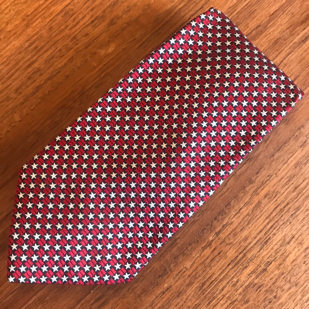 Brooks basics red white blue star tie